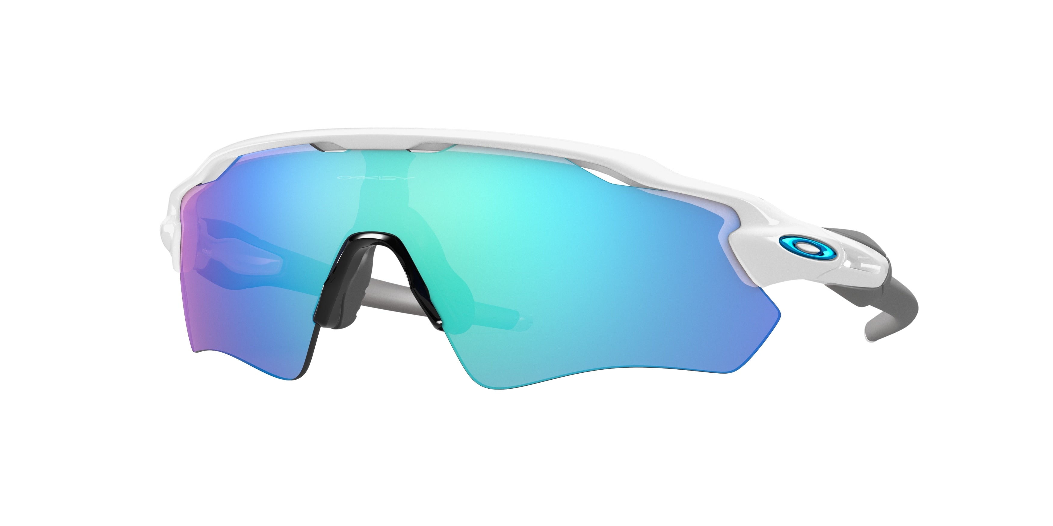 Gafas Sol Oakley Radar Ev Path/Blanco Pulido/Prizm Sapphire Gris