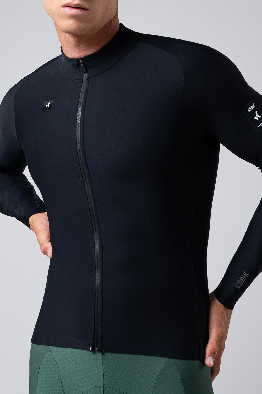 Maillot Manga Larga Pacer Solid 2.0 Gobik Hombre Jasper #2