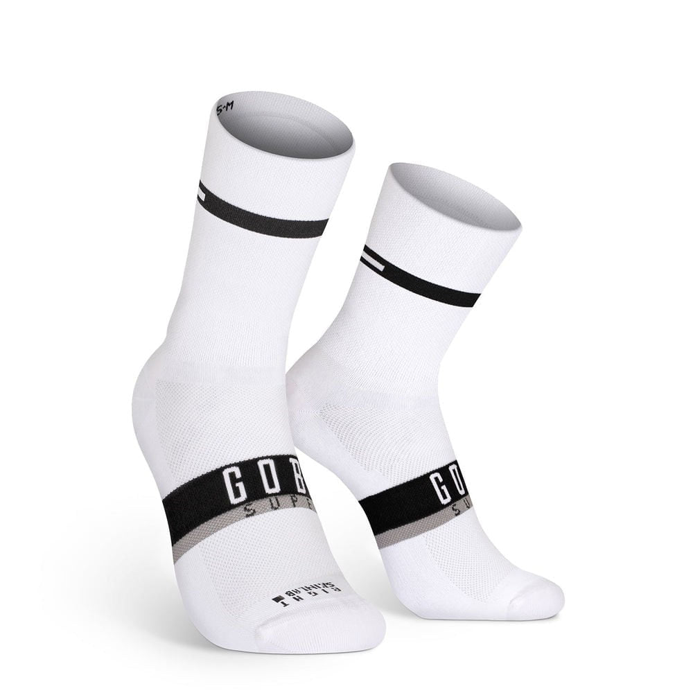 Superb Calcetin Estandard Gobik Unisex Horizon Blanco