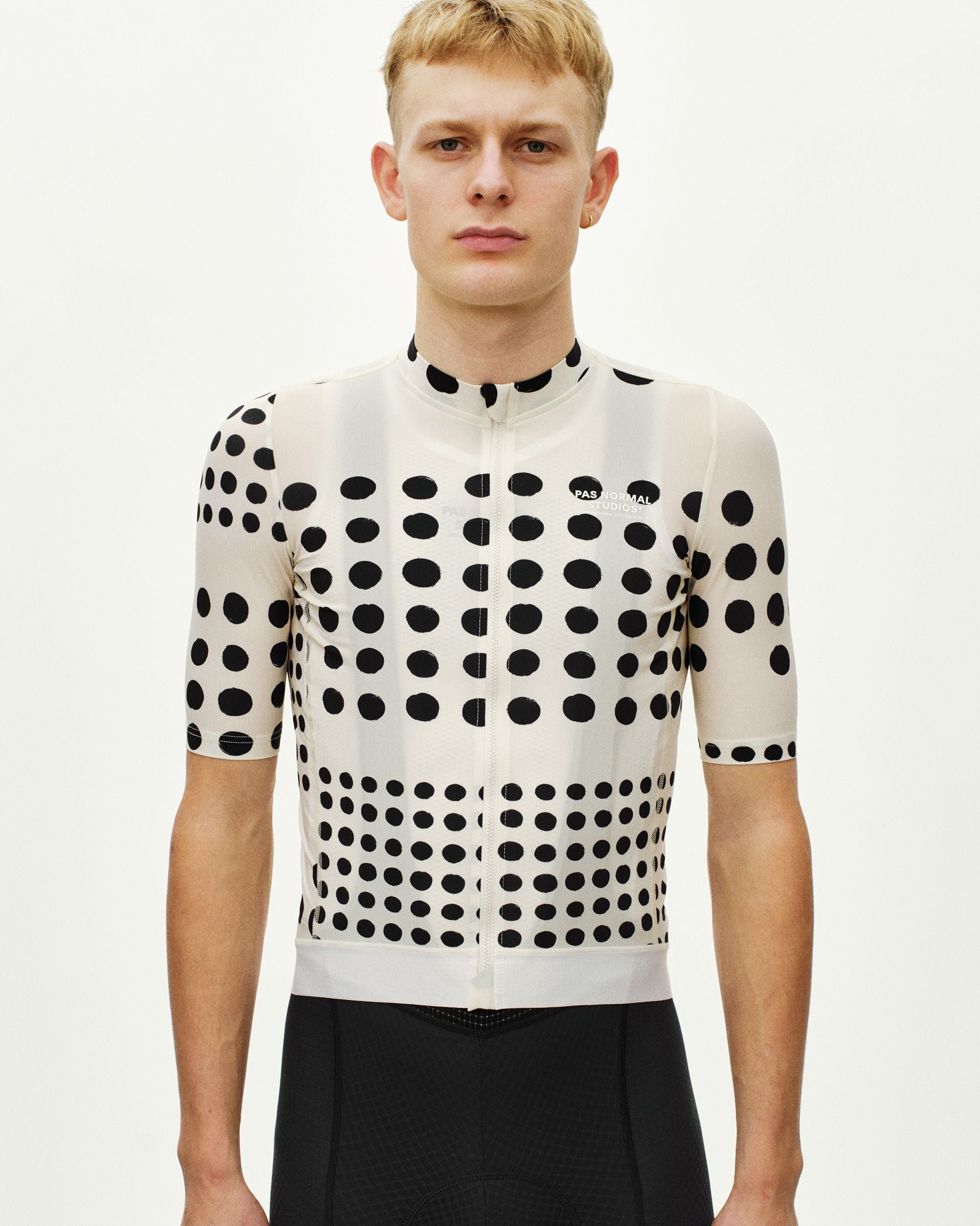 Maillot Manga Corta Pas Normal Studios Essential Hombre Dot Off White #3