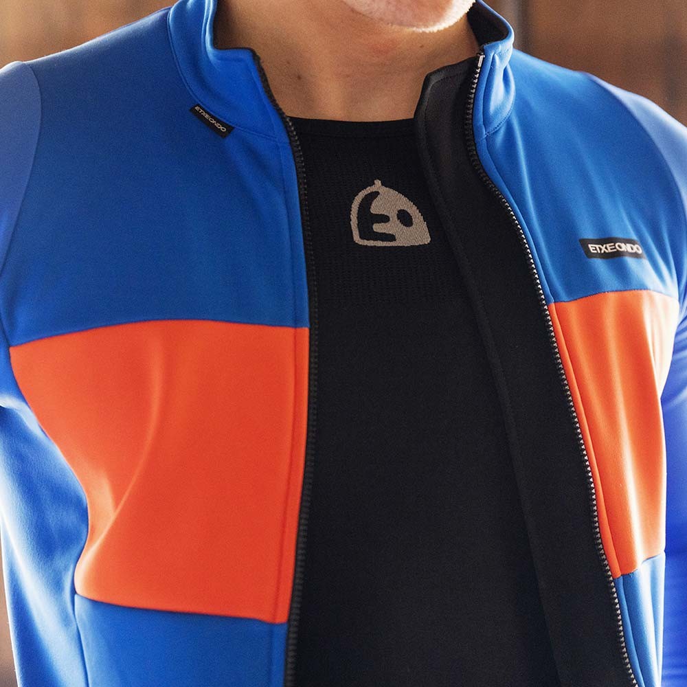 Chaqueta Lur Etxeondo Hombre Azul/Naranja #4