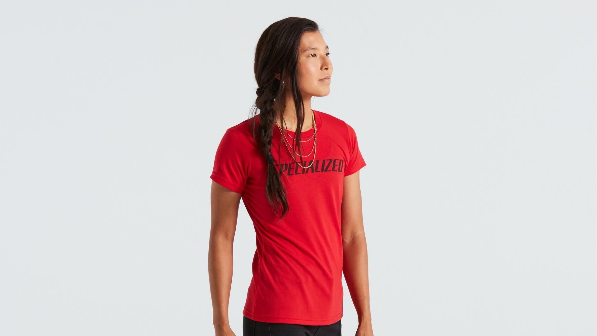 Wordmark Camiseta Manga Corta Mujer Flo Rojo #2