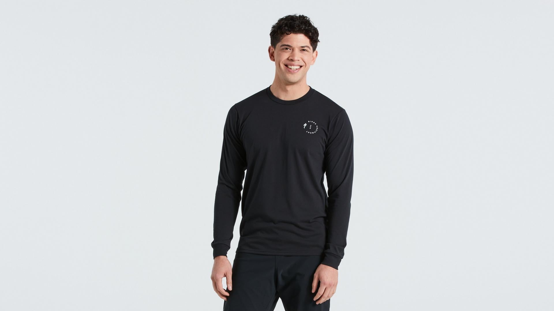 Stoke Tee Manga Larga Specialized Negro