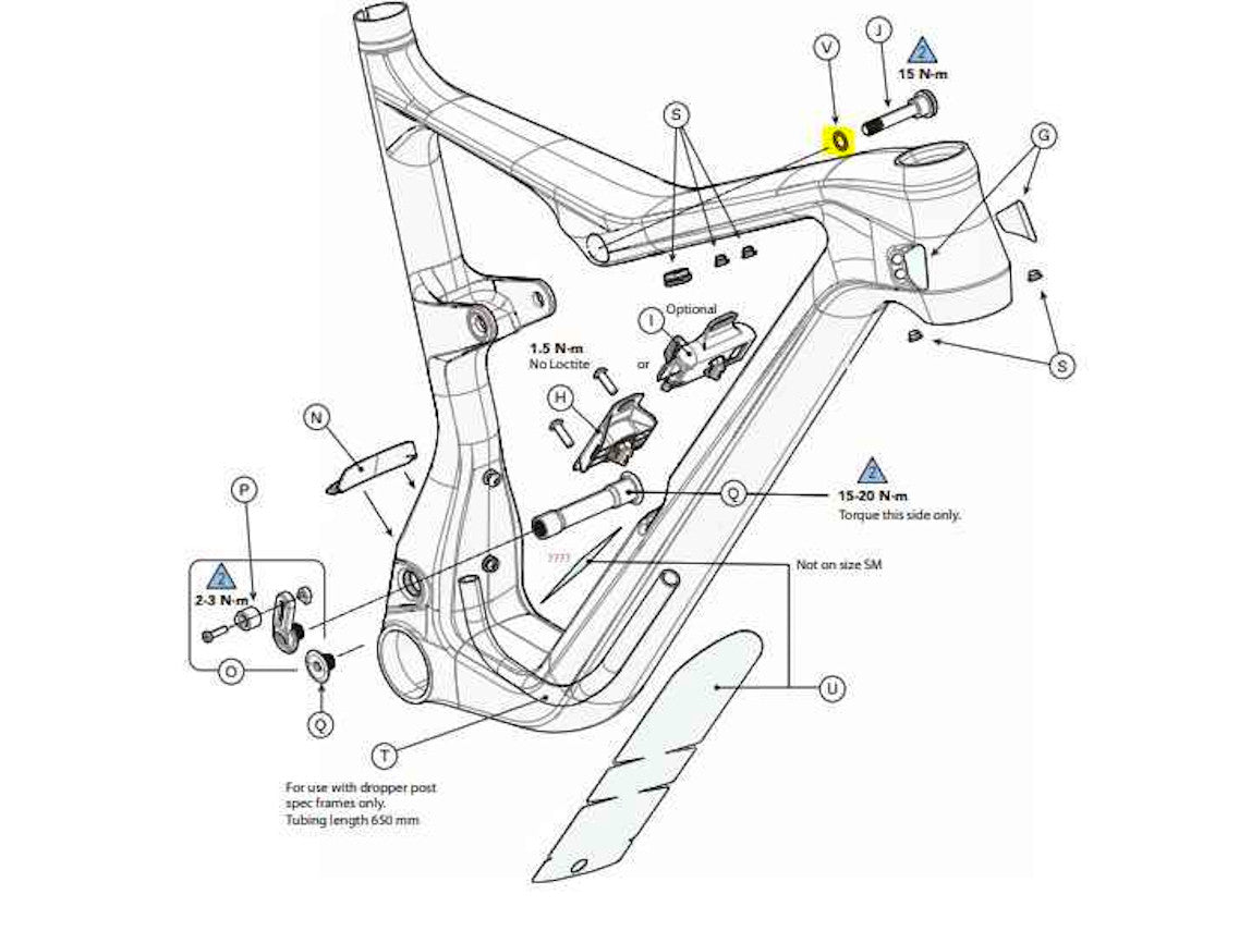 Arandela Tornillo Amortiguador Scalpel Cannondale Gris #2