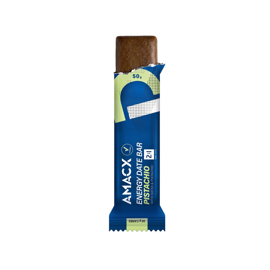 Barritas Energéticas Dátiles Amacx Energy Date Bar Pistacho Caja 12uds Azul #2