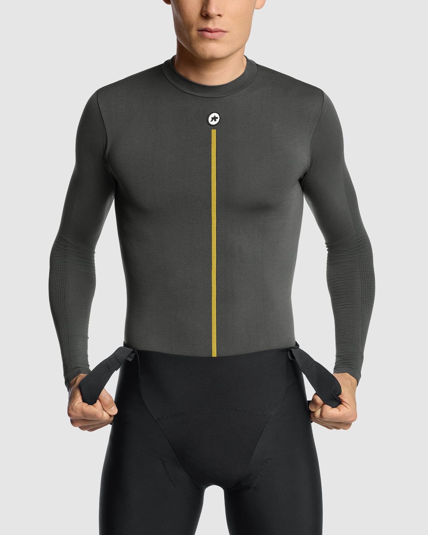 Assos LS P1 Camiseta Interior Manga Larga Primavera/Otoño Anthracite Grey #5