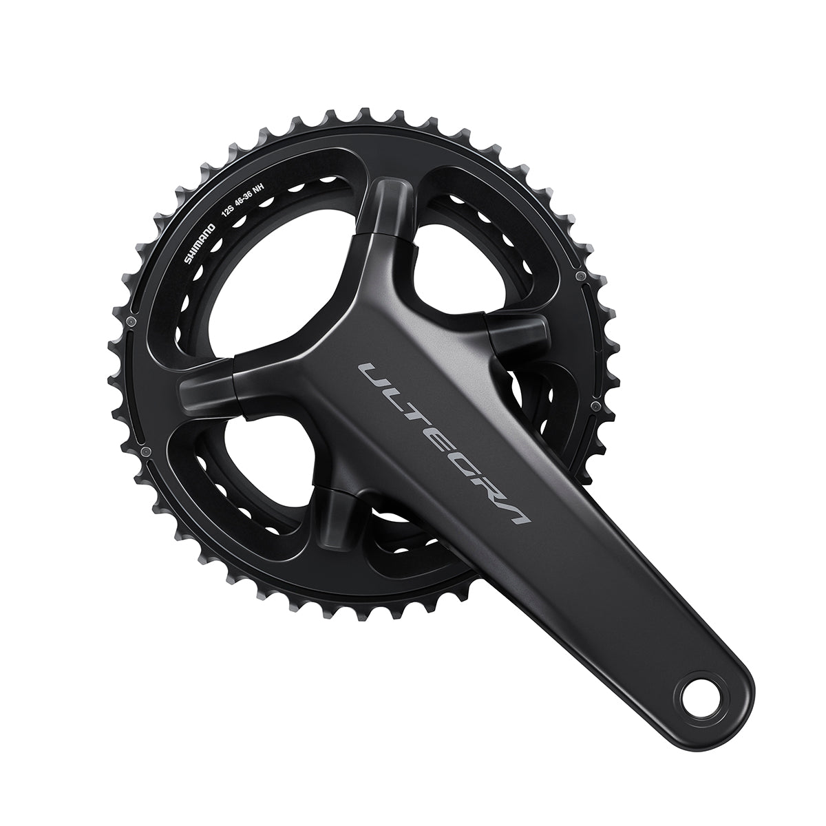 Juego Bielas/Platos Shimano Ultegra FC-R8100 Hollowtech II 46/36d 12v Sin Cazoletas Negro