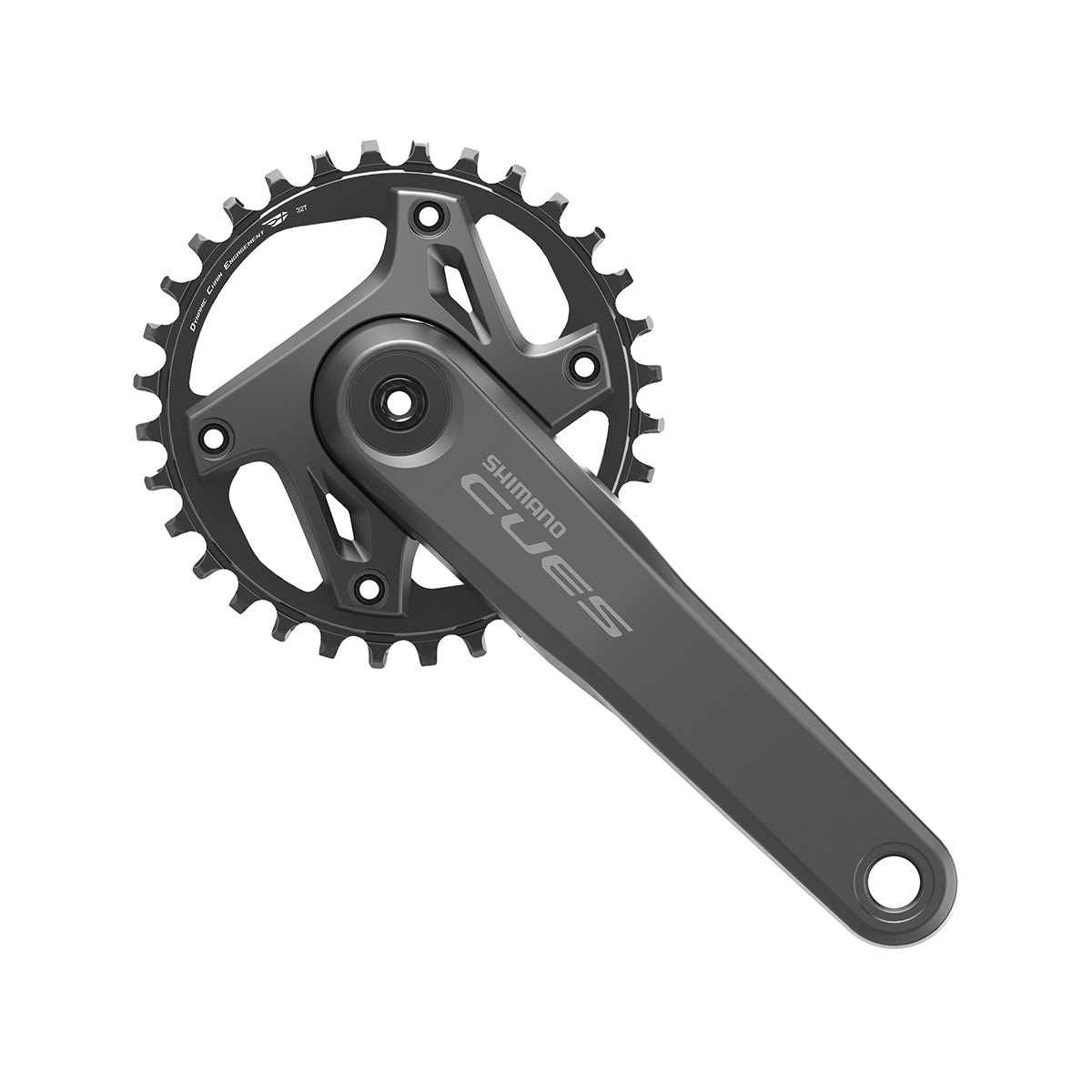 Juego Bielas/Plato Shimano Cues FC-U6000-1 32d 9/10/11v Sin Cazoletas Negro
