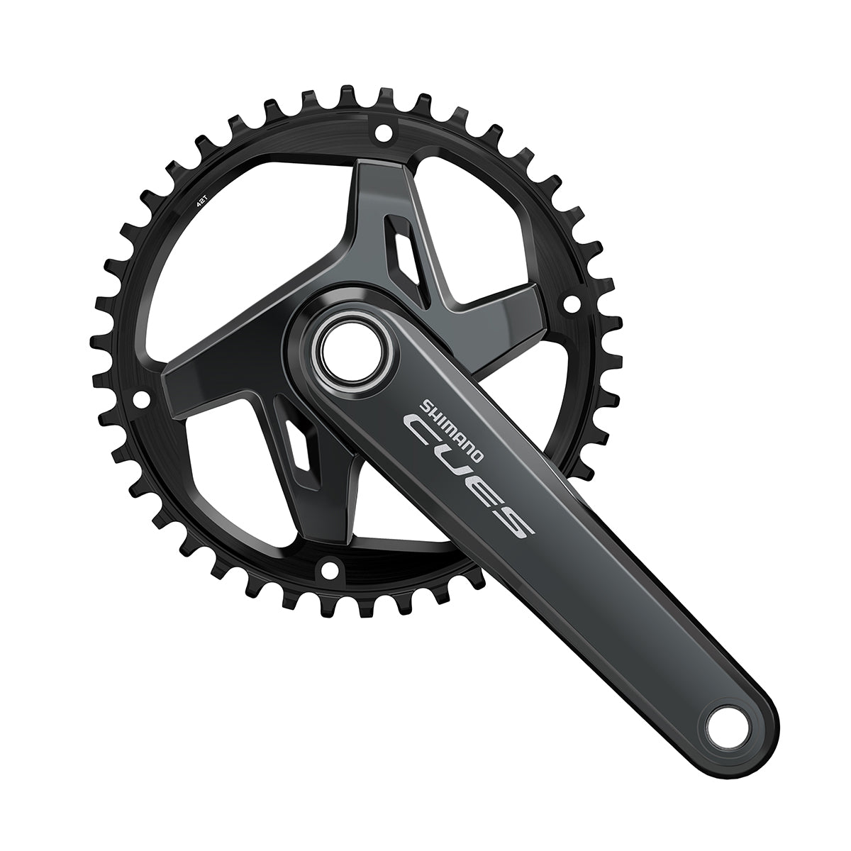 Juego Bielas/Plato Shimano Cues FC-U8000-1 Hollowtech II 42d 9/10/11v Sin Cazoletas Guia Cadena Negro