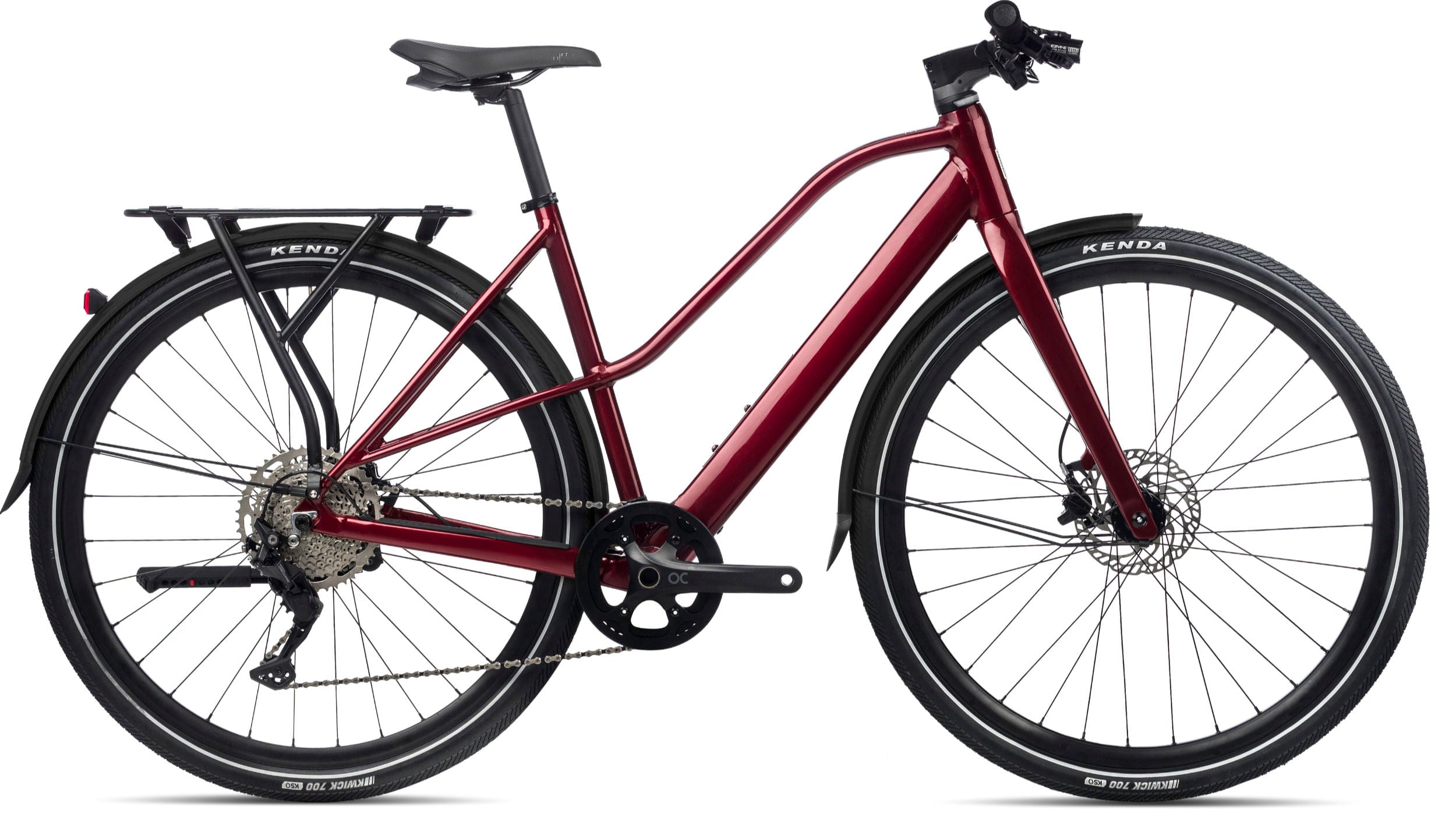 Bicicletas Electricas eUrbanas Orbea Vibe Mid H30 Eq 2023 Metallic Dark Red Gloss