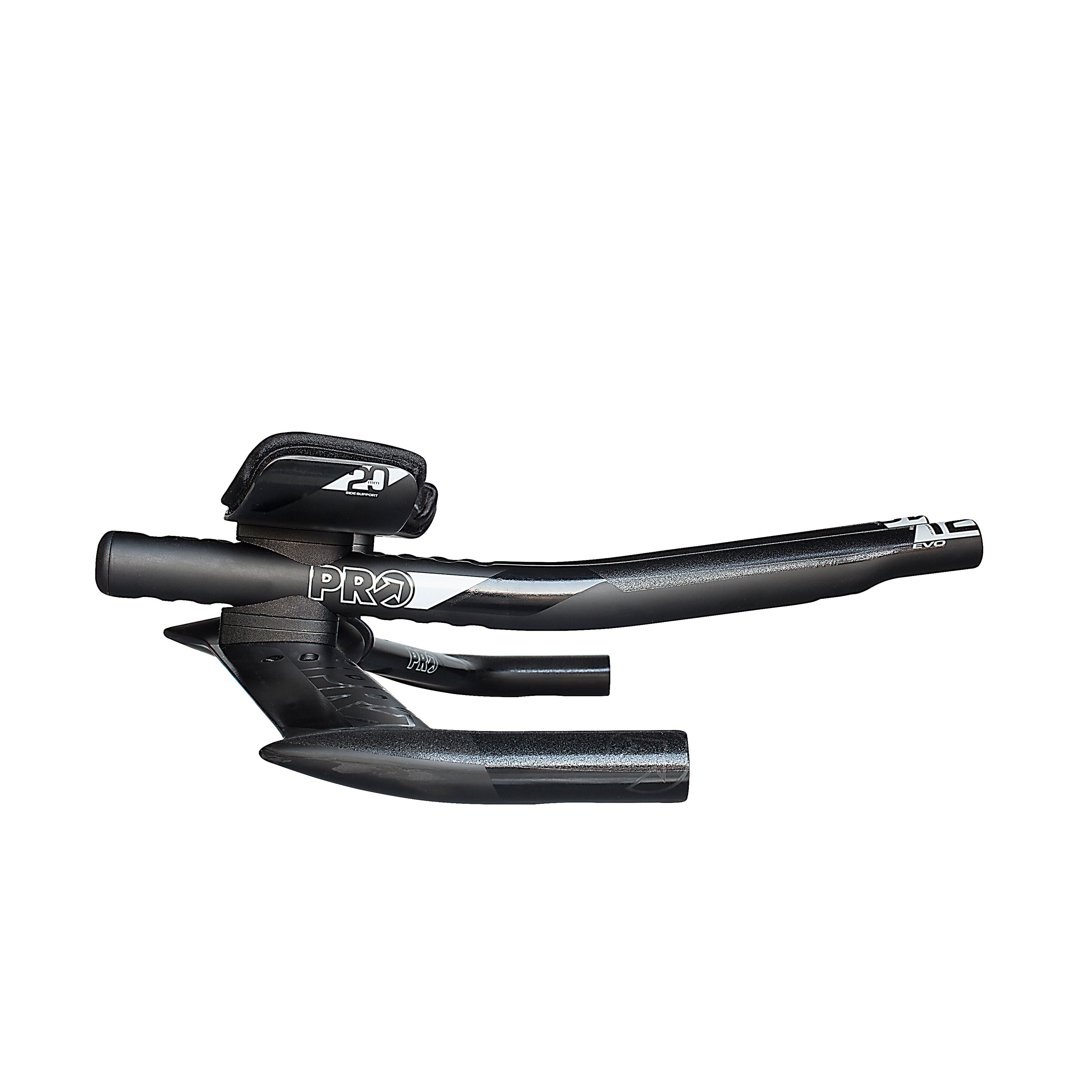 Manillar Triatlón PRO Missile Evo Carbon Almohadillas Anchas Negro #4