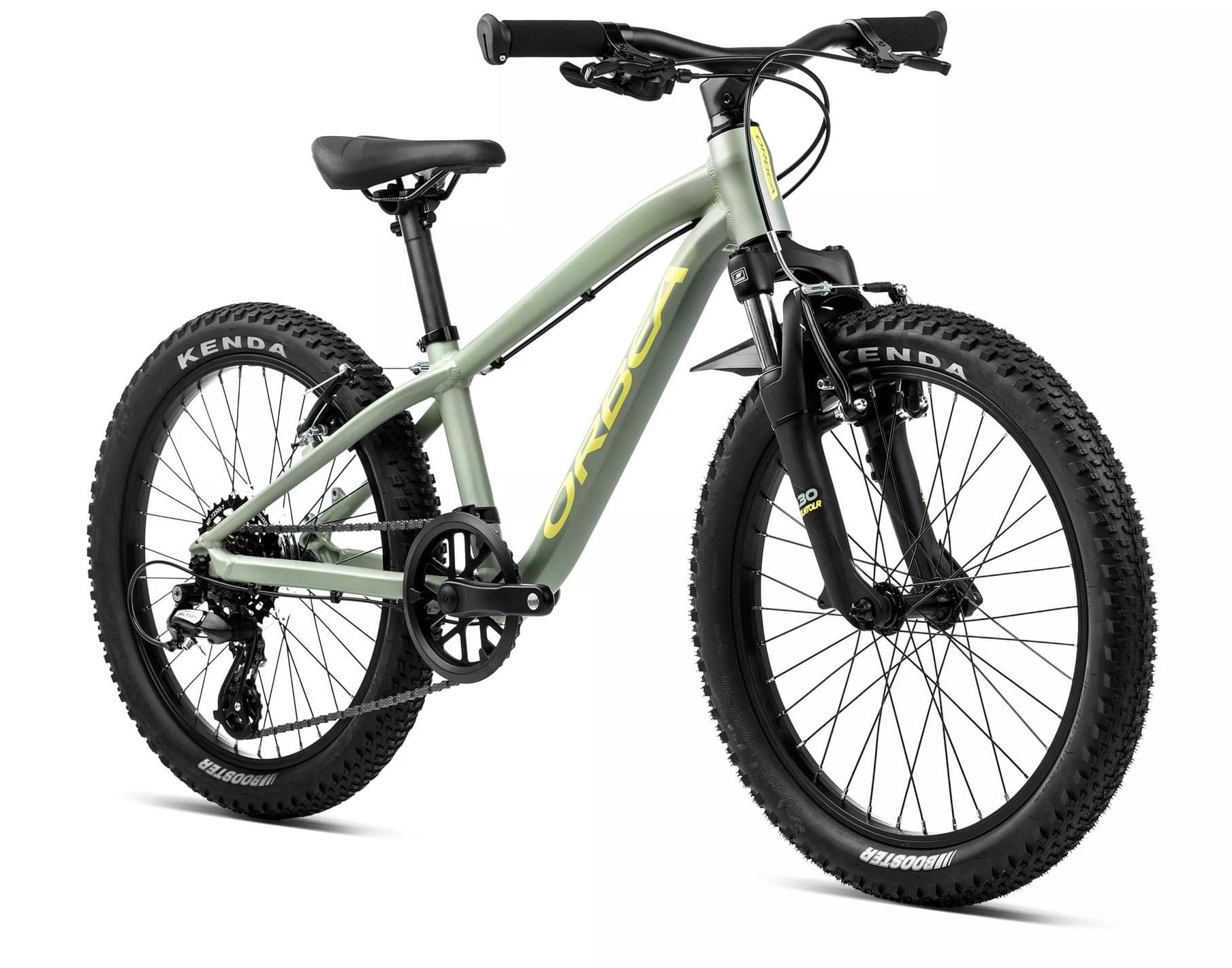 Bicicletas Junior - Niños Orbea Mx 20 Xc 2024 Metallic Green Artichoke Matt/Yellow Matt