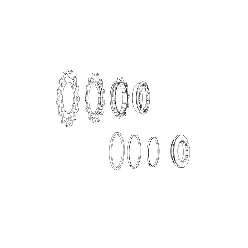 Kit Coronas Sram Casete PG-1210/1230 11/13/15d