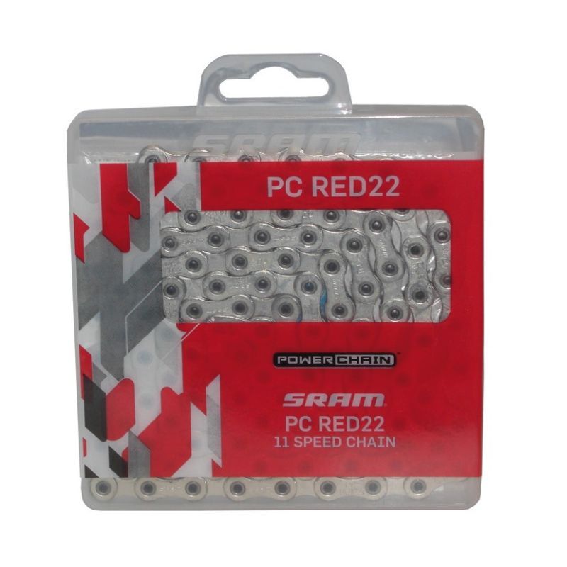 Cadena Sram Red22 Hollowpin 114 Eslabones Pin Lock 11v Plata