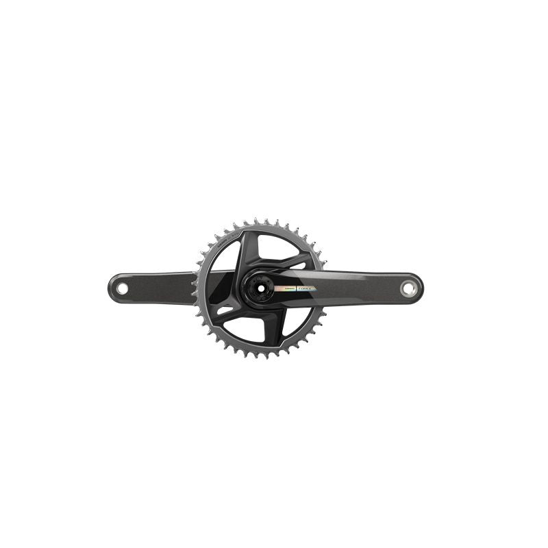 Juego Bielas/Plato Sram Force D2 Dub Direct Mount 40d 12v Carbono Sin Cazoletas Gris/Iridiscente