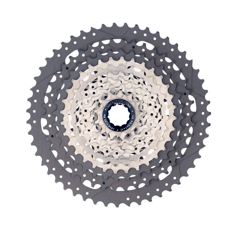 Casete Miche XM 12v Shimano Aluminio Plata/Gris
