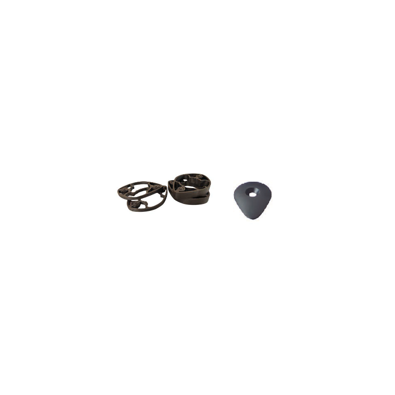 Pinarello Kit Anillos TiCR/Tapa Aero UD 2x10 mm/2x5 mm Negro