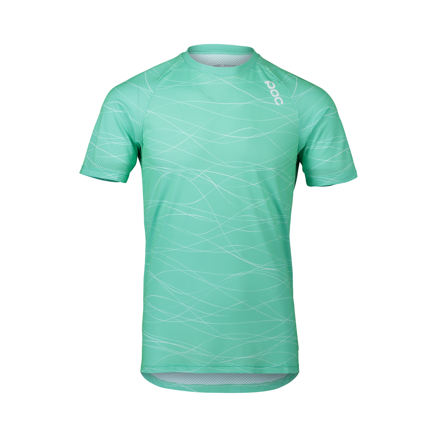 Pure Camiseta Mtb Poc Lines Verde Fluorite
