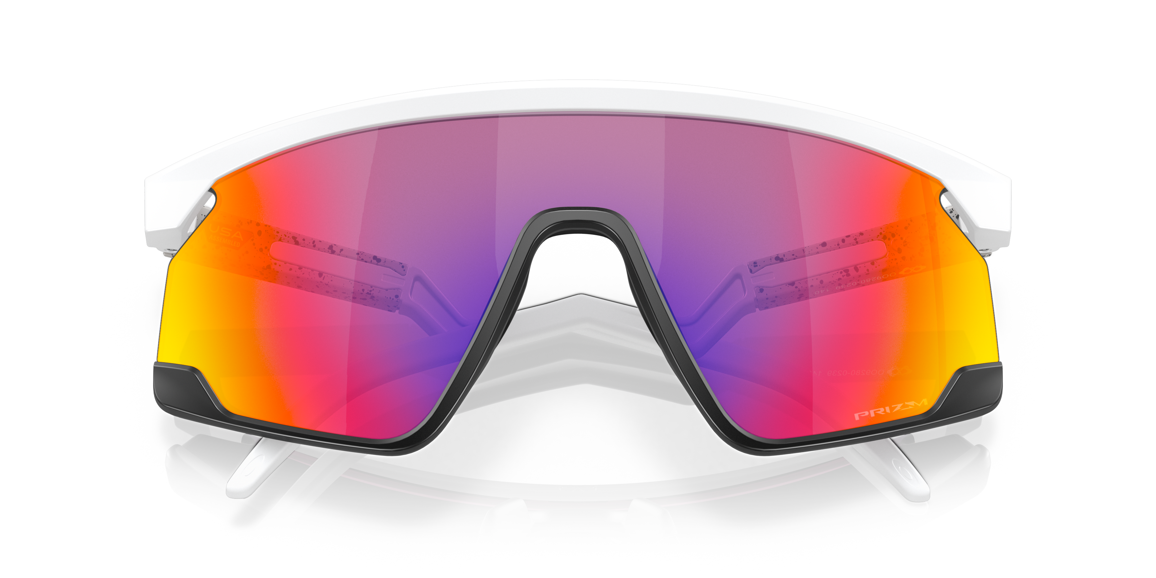 BXTR Gafas de Sol Oakley Blanco Mate Negro Mate Lente Prizm Road #8