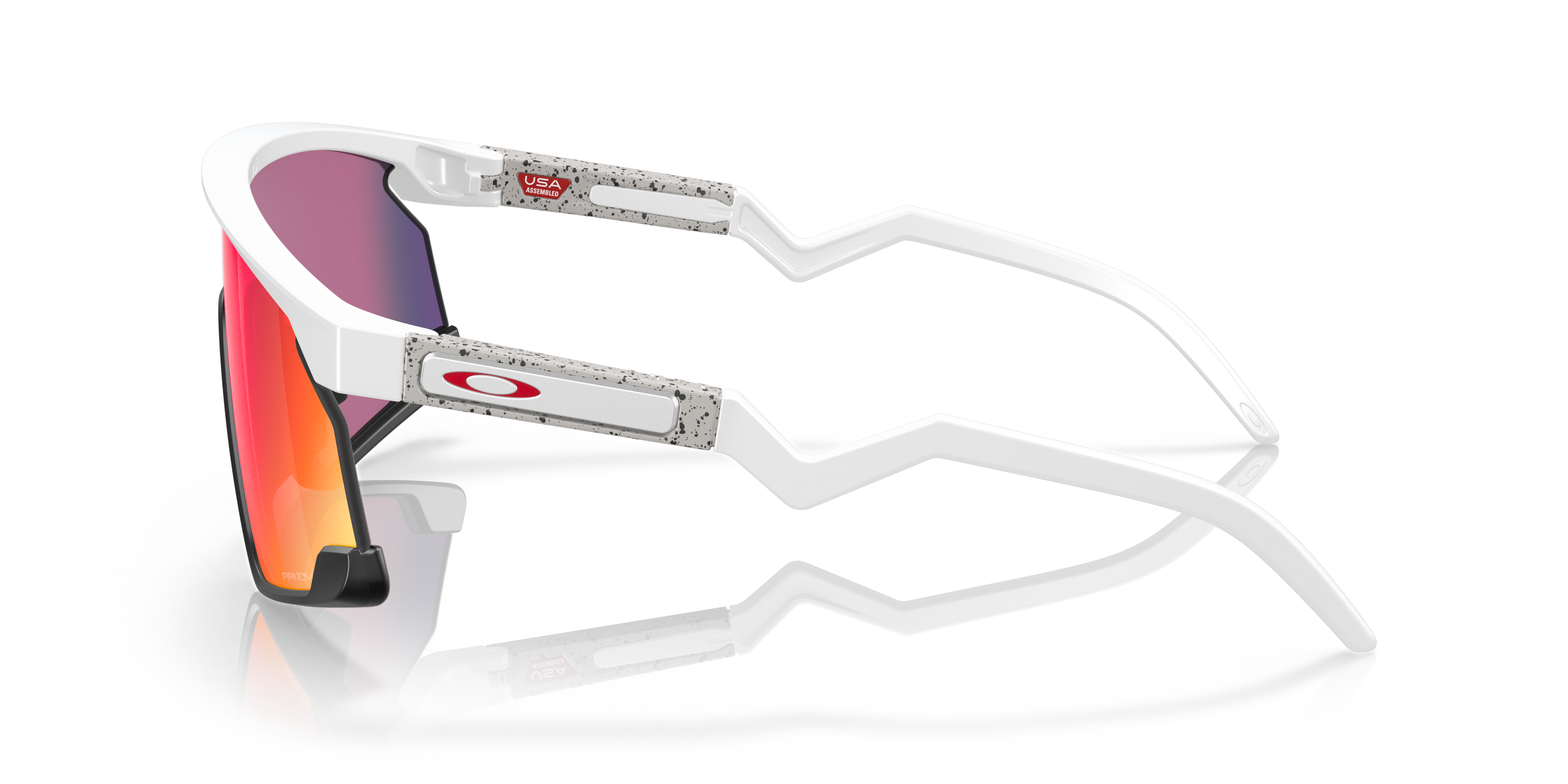 BXTR Gafas de Sol Oakley Blanco Mate Negro Mate Lente Prizm Road #2