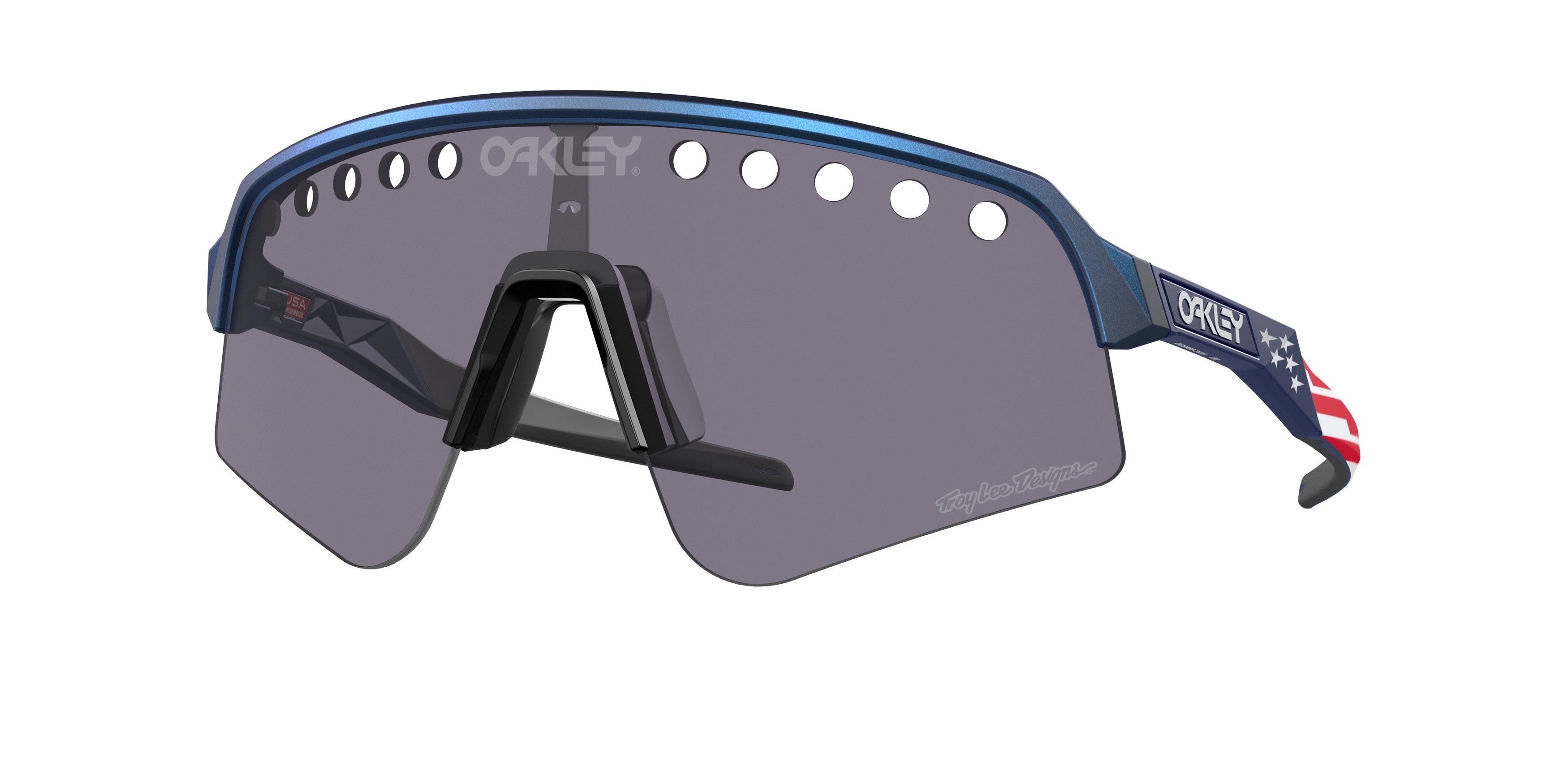 Gafas Sol Oakley Sutro Lite Sweep/Tornasolado Azul Con Diseños Troy Lee/Prizm Grey