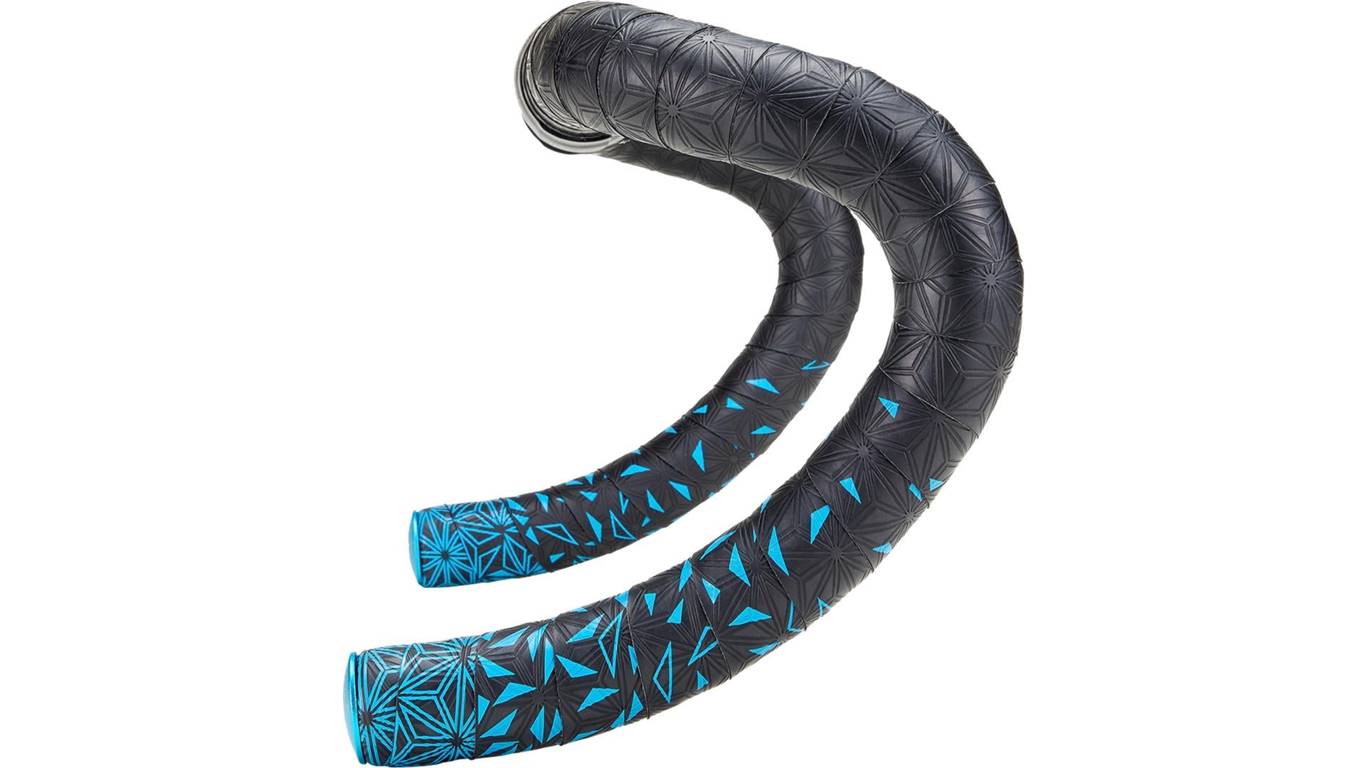 Supacaz Super Sticky Kush Star Fade Cinta Specialized Neon Azul/Ano Azul Plugs