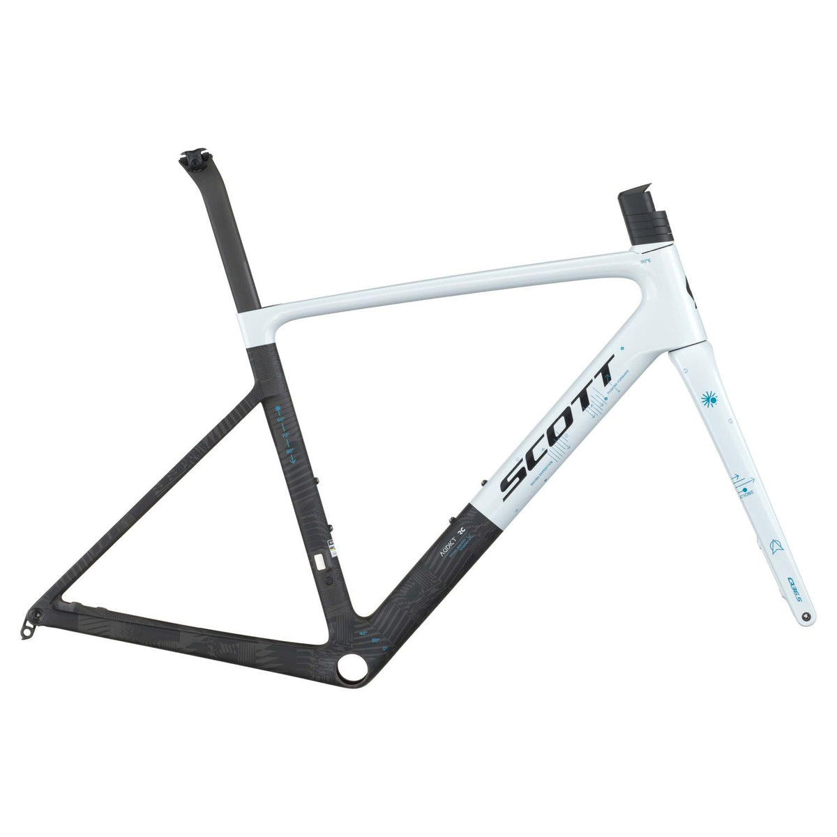Cuadro Scott Addict RC Pro HMX 2026 Cumulus White/Carbon