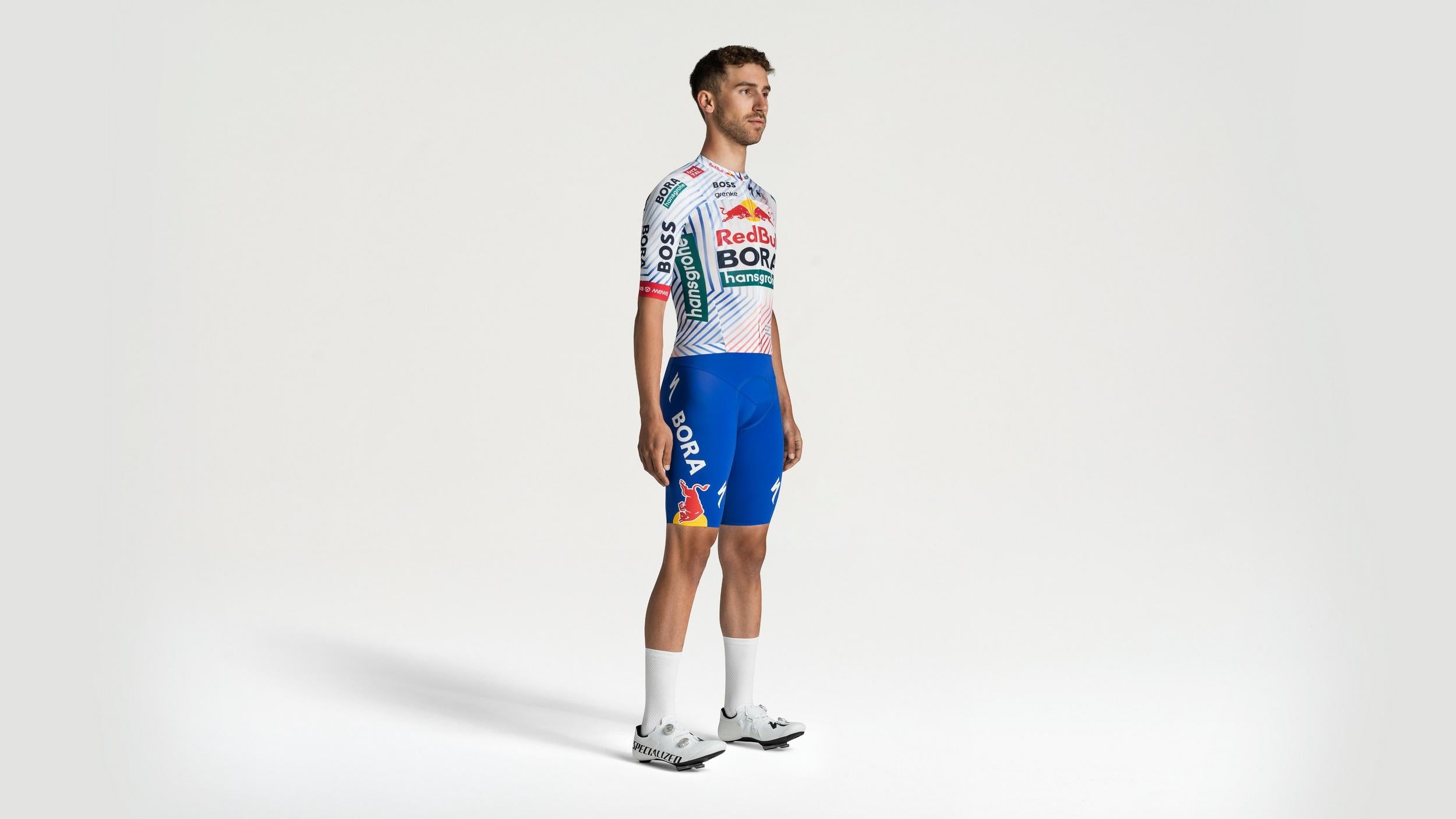 Maillot Red Bull Bora Tdf Ltd Manga Corta Specialized 2025 Men Blanco Tdf #2