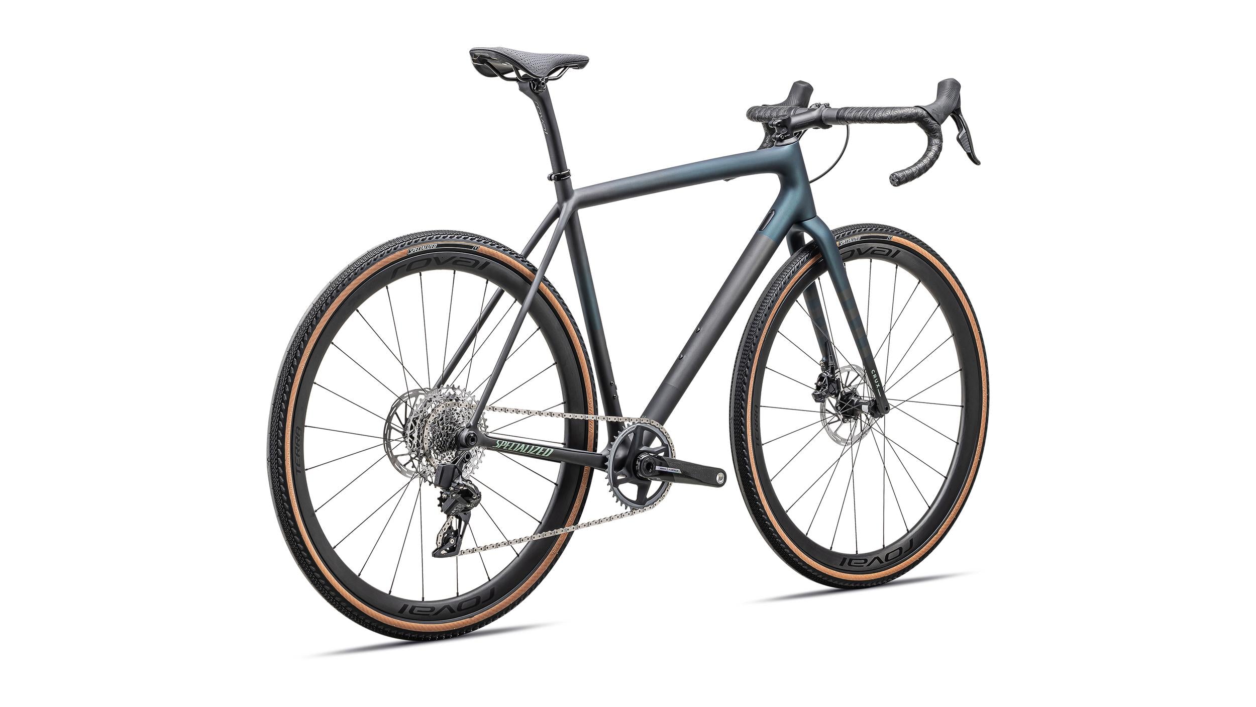 Bicicletas Gravel Crux Pro Specialized 2025 Satin Carbon/Deep Lake Metallic/Smoke/White Sage Metallic #3