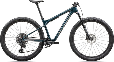 Bicicletas MTB XC Epic World Cup Pro Specialized 2024 Gloss Deep Lake Metallic/Chrome #2