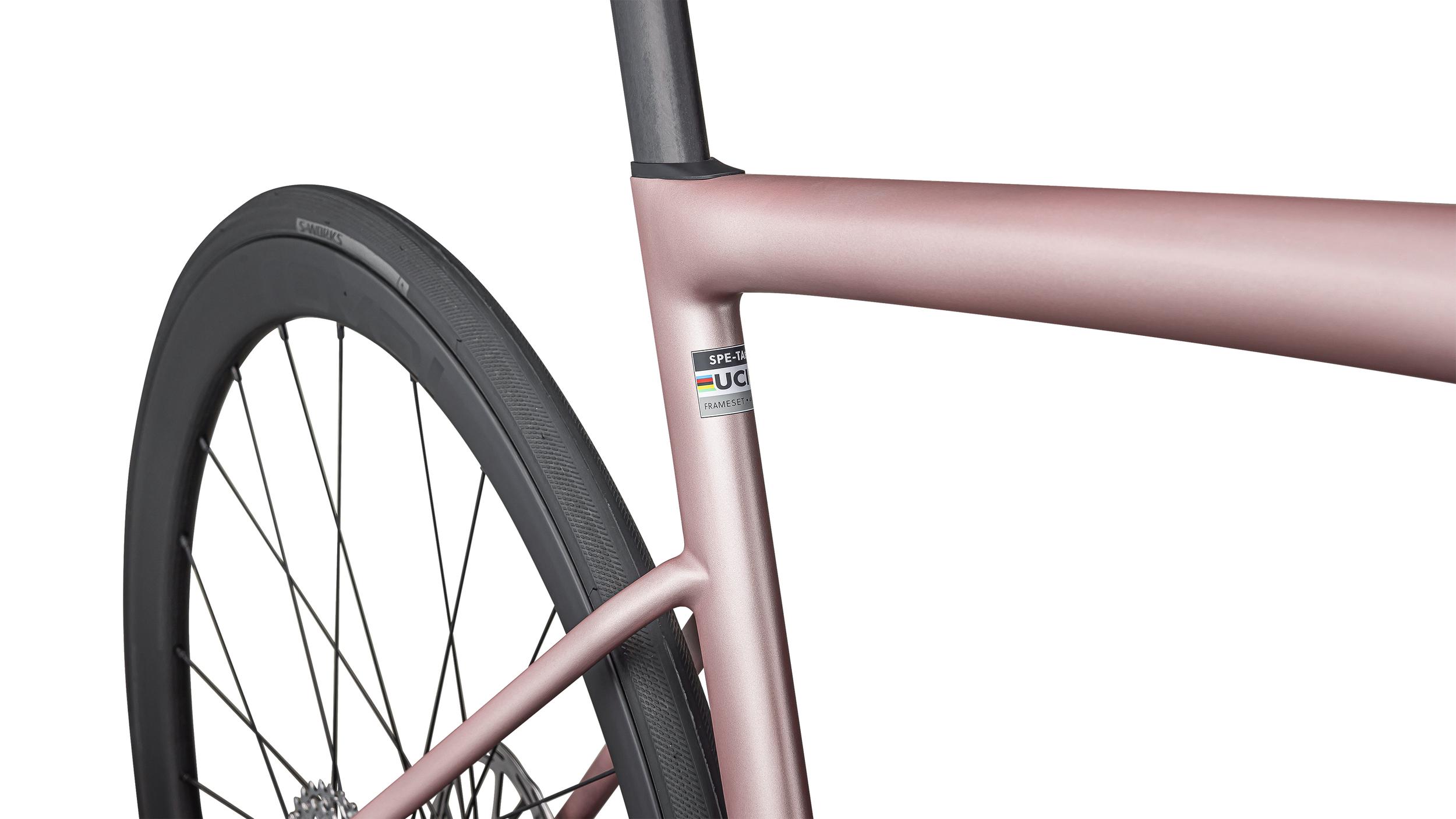 Bicicletas Carretera Tarmac SL8 Expert Rival eTap AXS Specialized 2025 Satin Champagne/Black Pearl #5