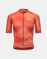 Pas Normal Studios Mechanism Men's Short Sleeve Jersey AOP Hibiscus Orange