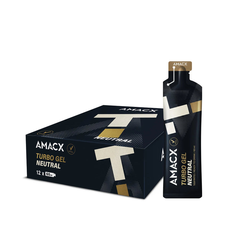 Geles Energéticos Amacx Turbo Gel Neutro Caja 12uds Negro