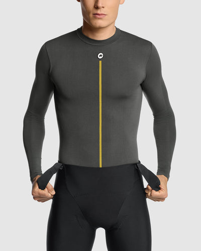 Assos LS P1 Camiseta Interior Manga Larga Primavera/Otoño Anthracite Grey #5