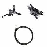 Hydraulisches Scheibenbremsen-Kit Shimano XTR BR-M9120/BL-M9120 Hinten/Rechts Metall Kühlrippen Ohne Adapter Bremsleitung 1700mm Schwarz