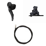 Hydraulic Disc Brake Kit Shimano GRX BR-RX410/ST-RX610 Front/Left Resin Finned 160mm Adapter 1000mm Hose Black