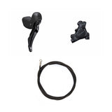 Hydraulic Disc Brake Kit Shimano GRX BR-RX410/ST-RX400 Rear/Right Resin Finned Without Adapter 1700mm Hose Black
