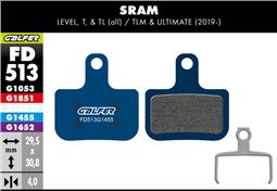 Pastillas Freno Galfer Carretera Sram Level FD513G1455