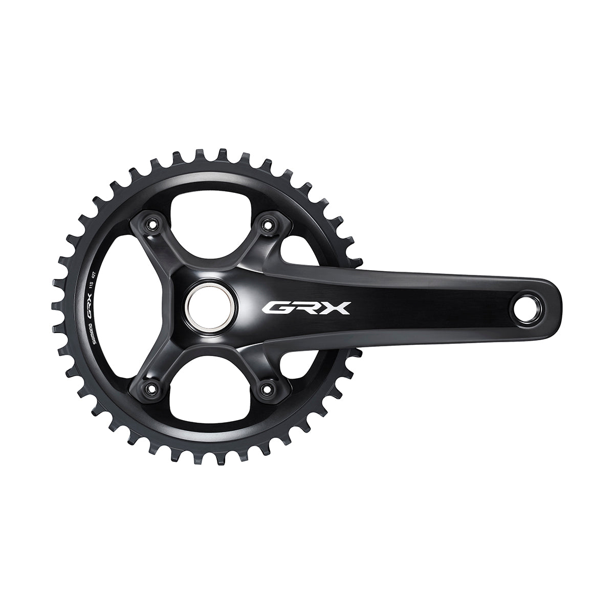 Juego Bielas/Plato Shimano GRX FC-RX810-1 Hollowtech II 42d 11v Sin Cazoletas Negro