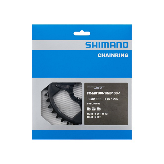Plato Shimano Deore XT SM-CRM85 12v Negro #2