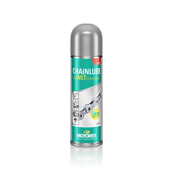Lubricante Cadena Motorex Húmedo Aerosol 300ml Verde