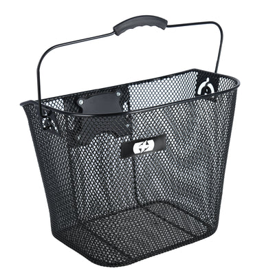 Cesta Delantera Oxford Alambre Cierre Rápido Sin Soportes Negro #2
