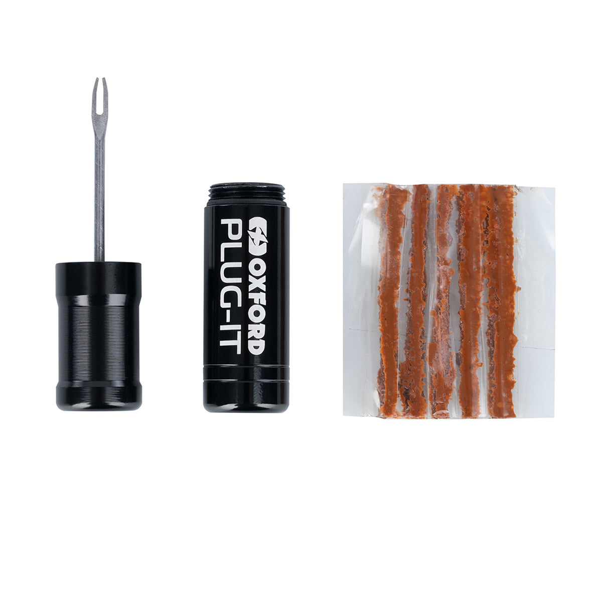 Kit Reparación Pinchazos Tubeless Oxford Negro