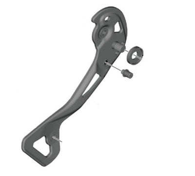 Portapoleas Interno Shimano RD-M9000 SGS Negro/Gris #2