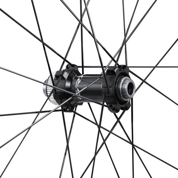 Rueda Delantera Shimano GRX WH-RX870-TL-F12-700C Freno Disco Center Lock Negro #2