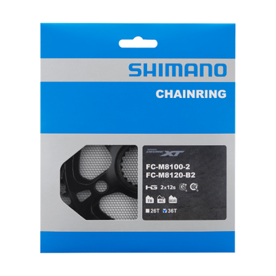 Plato Shimano Deore XT FC-M8100-2/FC-M8120-B2 Negro #2