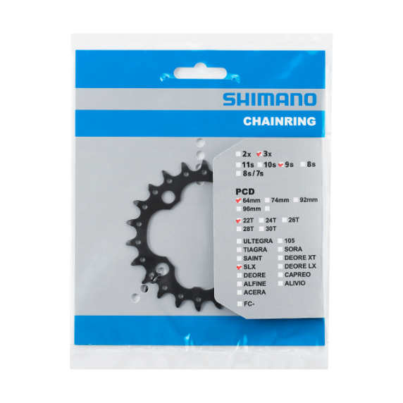 Plato Shimano SLX FC-M677/FC-M665/FC-M660/FC-M627/FC-M627-B/FC-M617/FC-M617-B2 Negro #2