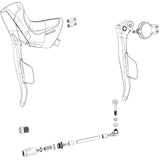 Brems-/Schalthebel Sram Apex eTap AXS Links Scheibe Schwarz
