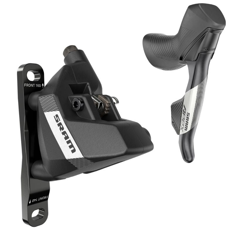 Maneta Freno/Cambio Sram Apex AXS D1 Moto Derecha Pinza Delantera Flat Mount 20mm Offset 1300mm Aluminio Negro