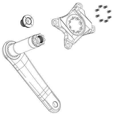 Kit Tornillos Biela Sram Dub Auto-Extraíbles M18/M30 Eagle 90 Acero Negro
